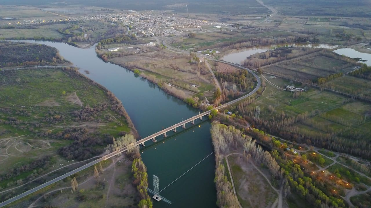 Vista aérea de General Conesa, Río Negro